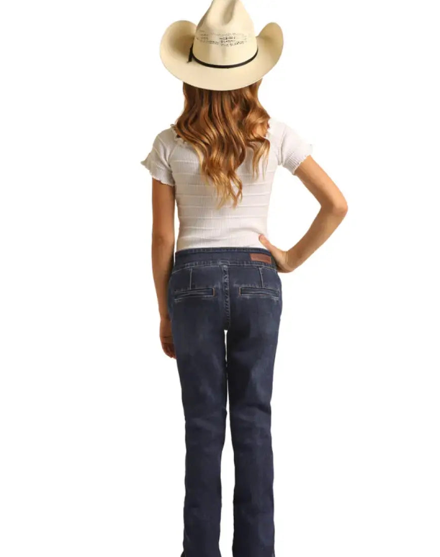 $15: Rock & Roll Girl’s Sailor Front Button Trouser Jean 5 Sale Girl’s Bottoms