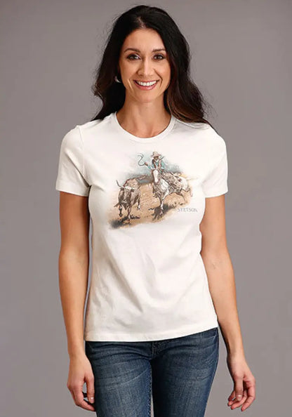 Stetson Women’s Cattleman Scenery T-Shirt Sale Women’s T-Shirt