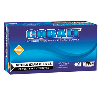 Powder Free Nitrile Examination Gloves - 100 count BLUE