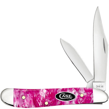 Case XX Smooth Pink Crackle Kirinite Peanut Knife