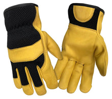 Load image into Gallery viewer, Hand Armor Cooling Mesh Back Deerskin Gloves
