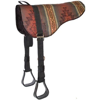 Mustang Sierra Herculon Bareback Saddle Pad with Stirrups