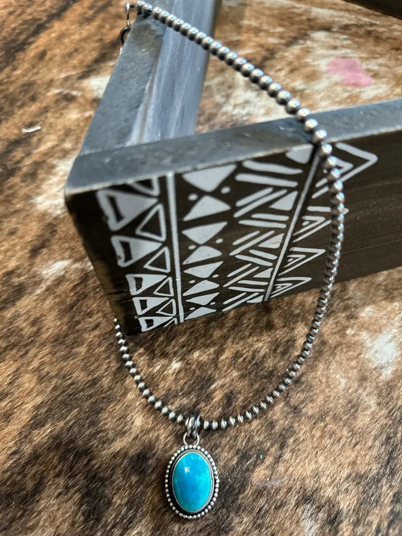 18’’ Turquoise Drop Necklace Jewelry