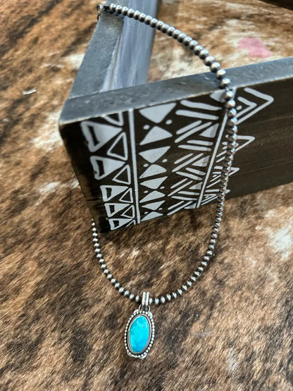 18’’ Turquoise Drop Necklace Jewelry