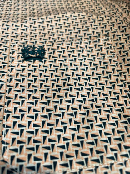 Cinch Boy’s Light Pink & Navy Triangle Western Shirt XSmall Sale Boy’s Western