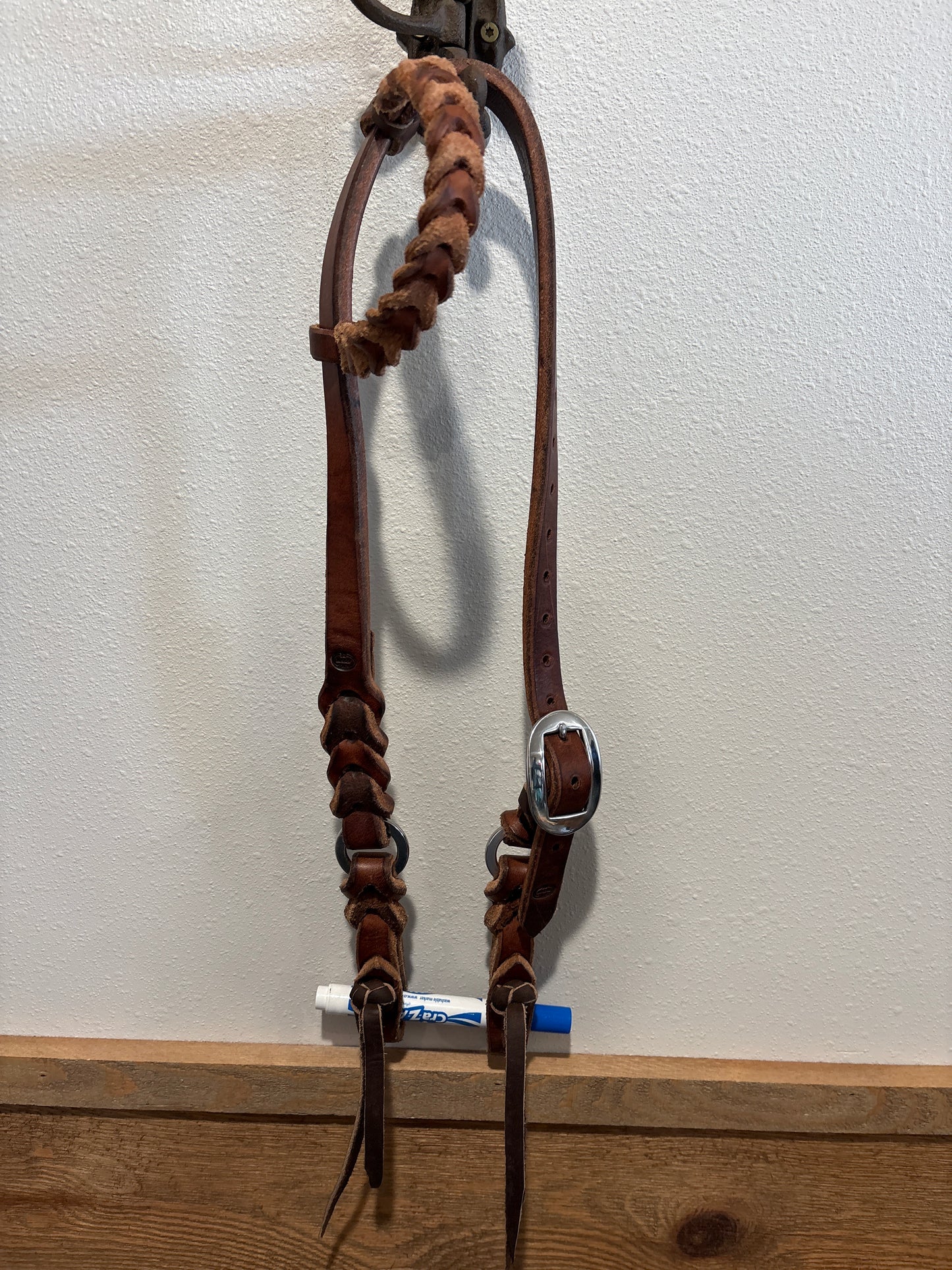 Trent Ward Blood Knot One Ear Headstall with Quick Change Pineapple Knots