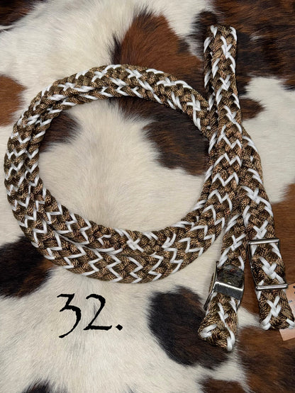 Gale Beebe 9 Strand Barrel Rein