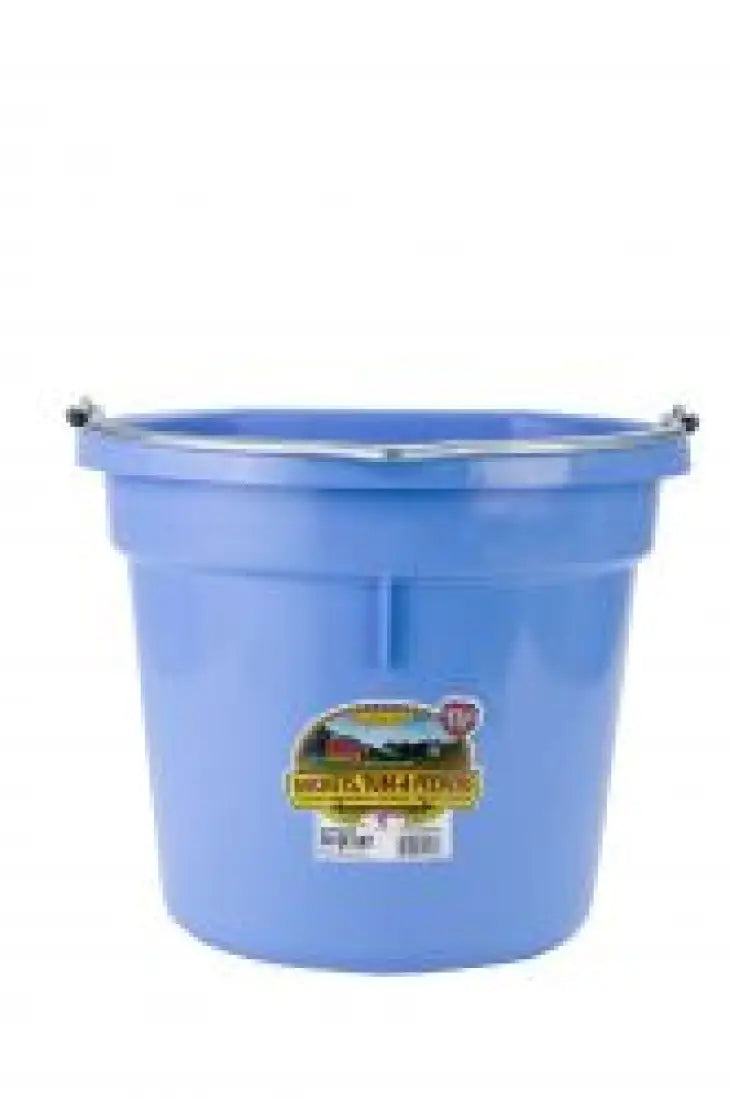 20 Quart Flat Back Plastic Bucket Berry Blue Bucket