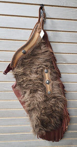 Rockin' Y Adult Leather Chinks - Buffalo Wooly