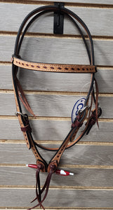 CST Browband Headstall - Roughout with Buck Stitch