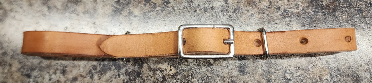 CST Leather Center Buckle Curb Strap