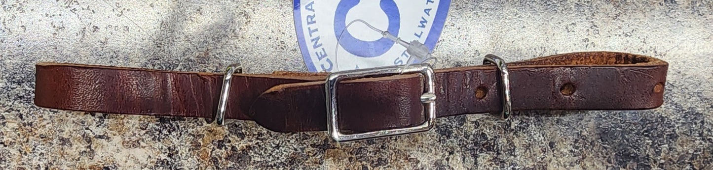 CST Leather Center Buckle Curb Strap