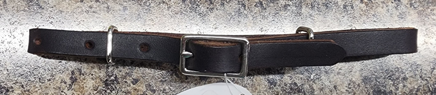 CST Leather Center Buckle Curb Strap