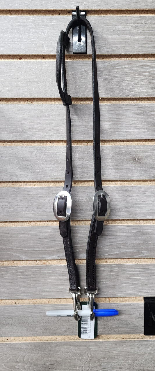 Berlin Dark Oil One Ear Headstall with Snap Ends