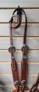 Rafter S. "Turquoise Dots and Blood Knots" Tack Set