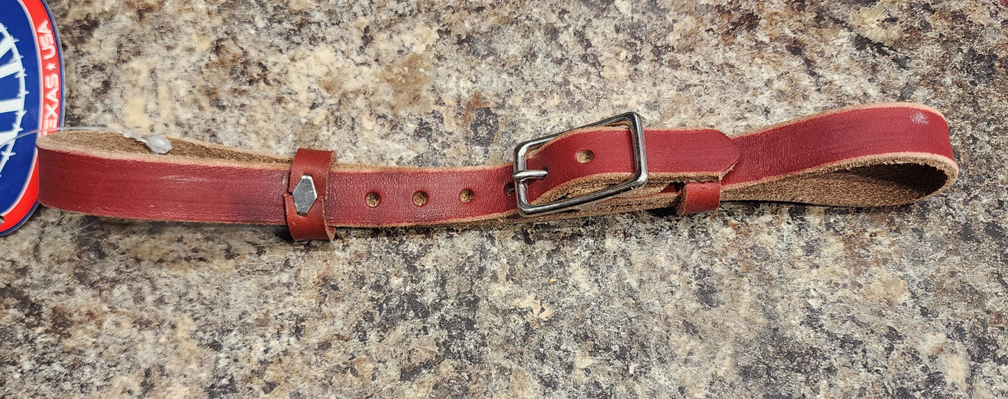 HR 5/8" Latigo Leather Curb Strap