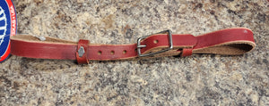 HR 5/8" Latigo Leather Curb Strap