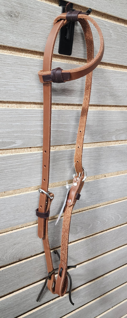 HR 5/8" Oiled Cowboy One Ear Headstall