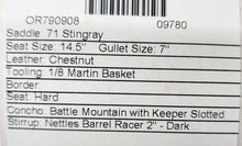 Load image into Gallery viewer, Martin Stingray 14.5&quot; Barrel Saddle #09780

