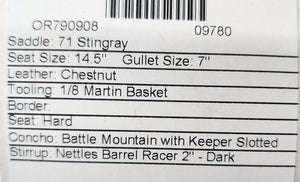 Martin Stingray 14.5" Barrel Saddle #09780