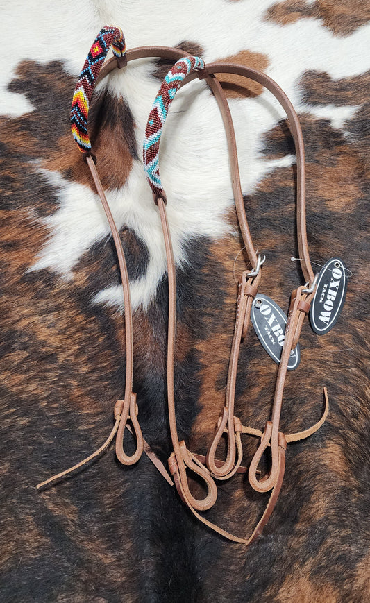 Oxbow Beaded One Ear Light Oil Headstall