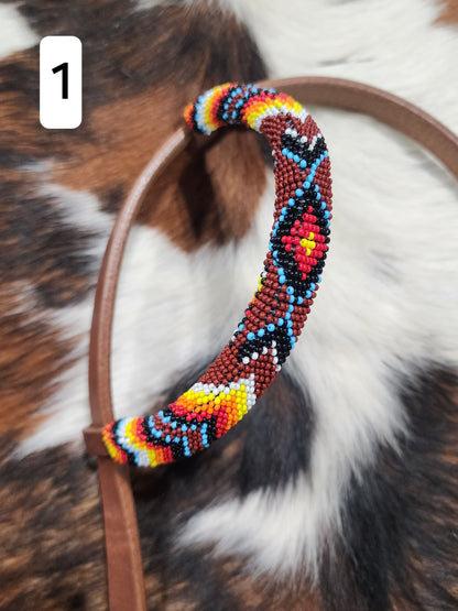 Oxbow Beaded One Ear Light Oil Headstall