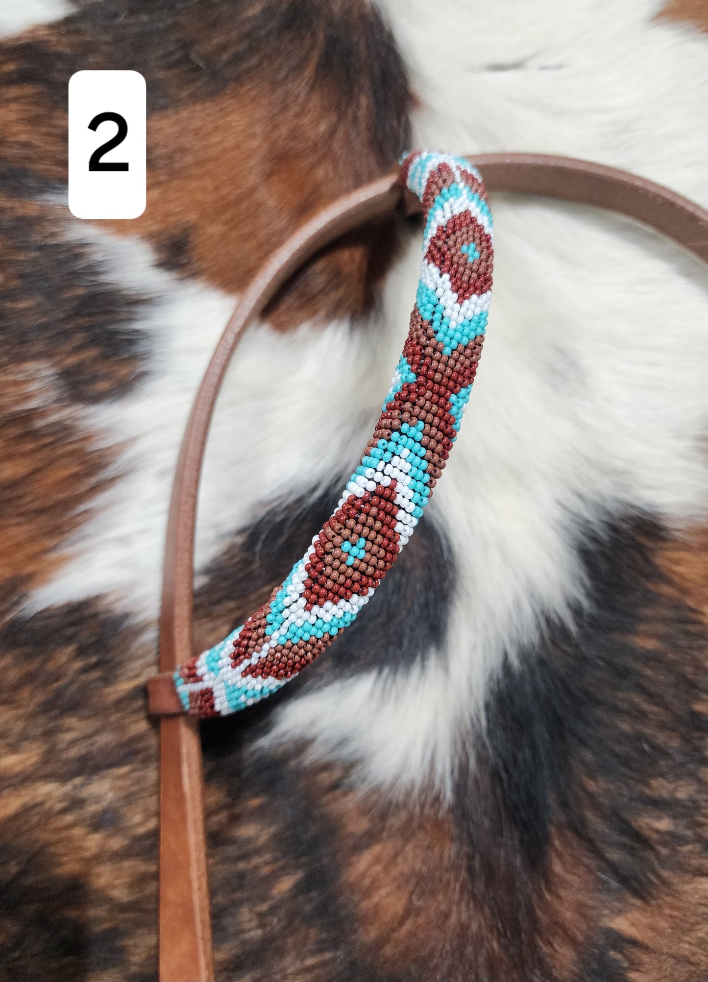 Oxbow Beaded One Ear Light Oil Headstall