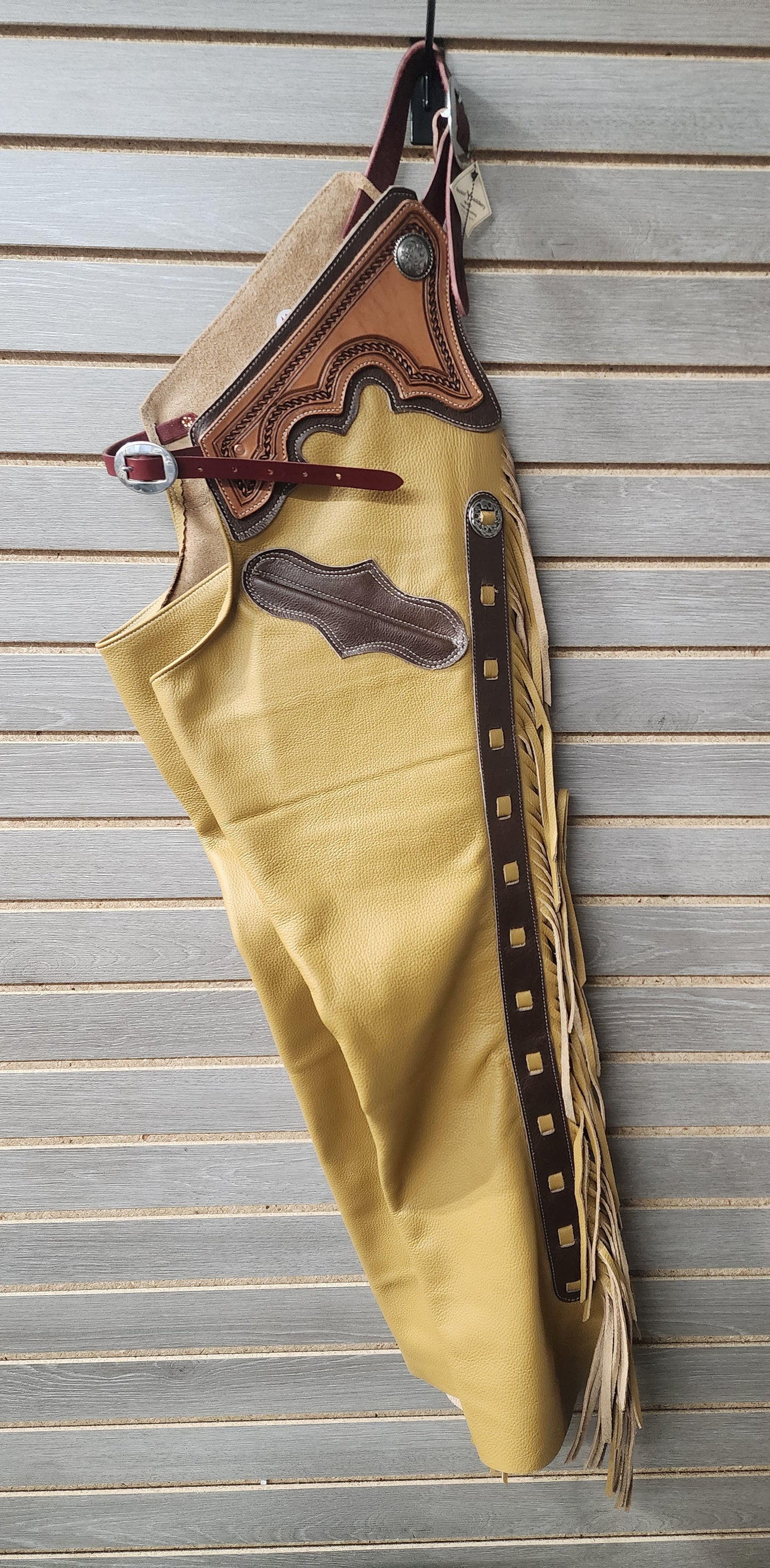 Rockin' Y Adult Leather Shotgun Chaps