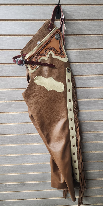 Rockin' Y Adult Leather Shotgun Chaps