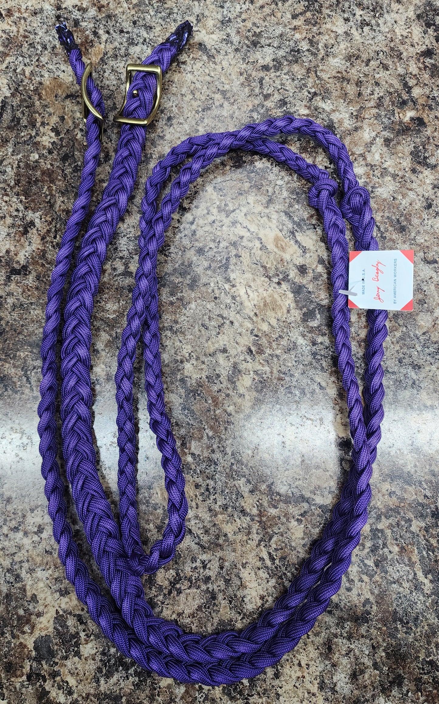 Jerry Beagley Skinny Braid Knotted Barrel Reins