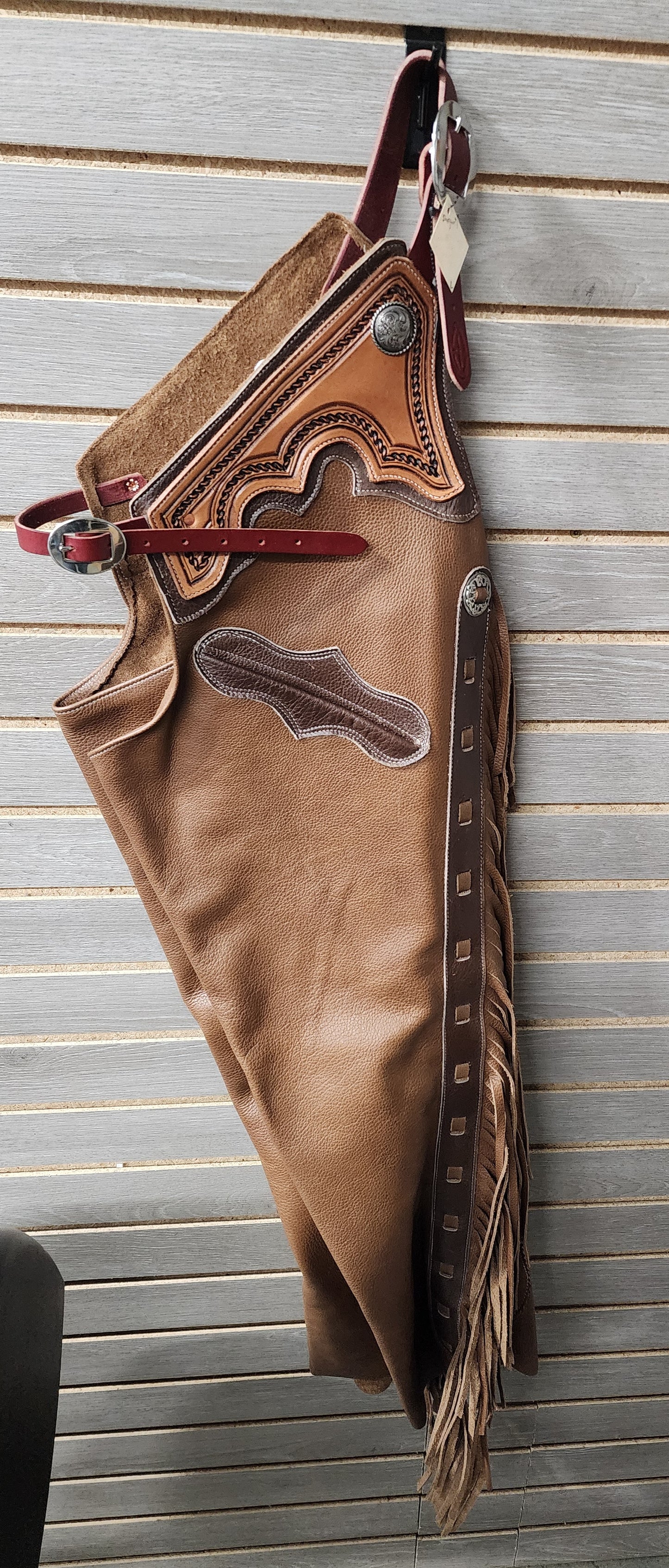 Rockin' Y Adult Leather Shotgun Chaps