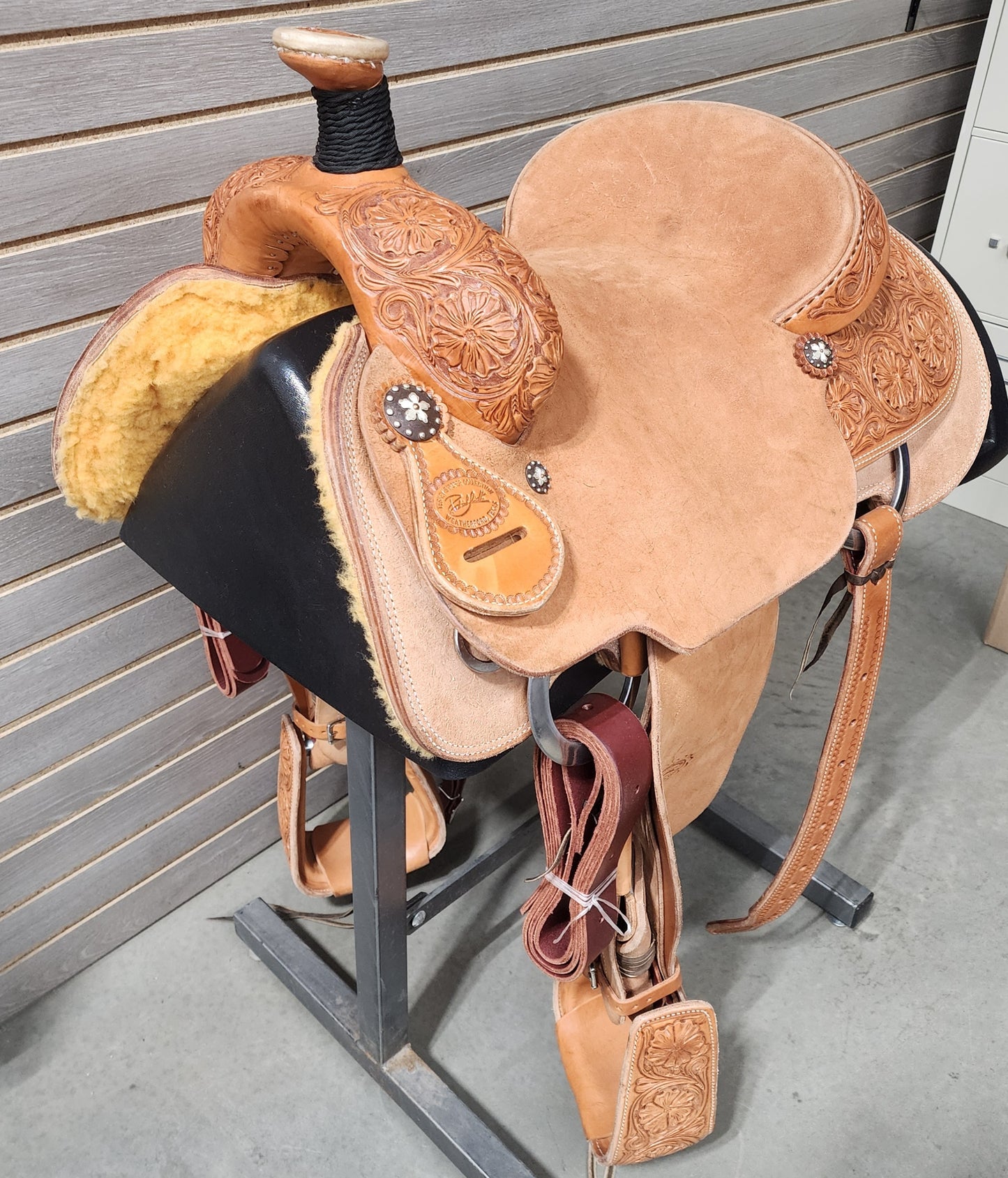 Teskeys 15" Patrick Smith Roping Saddle