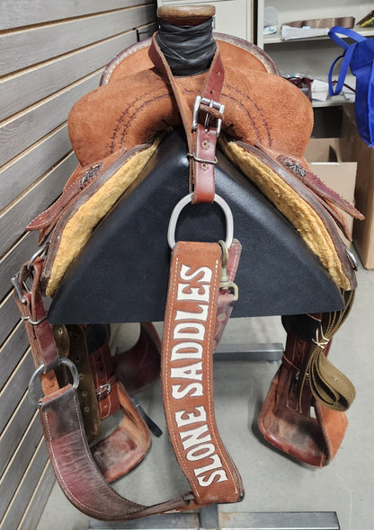 Used. Tod Slone 14.5" Rope Saddle