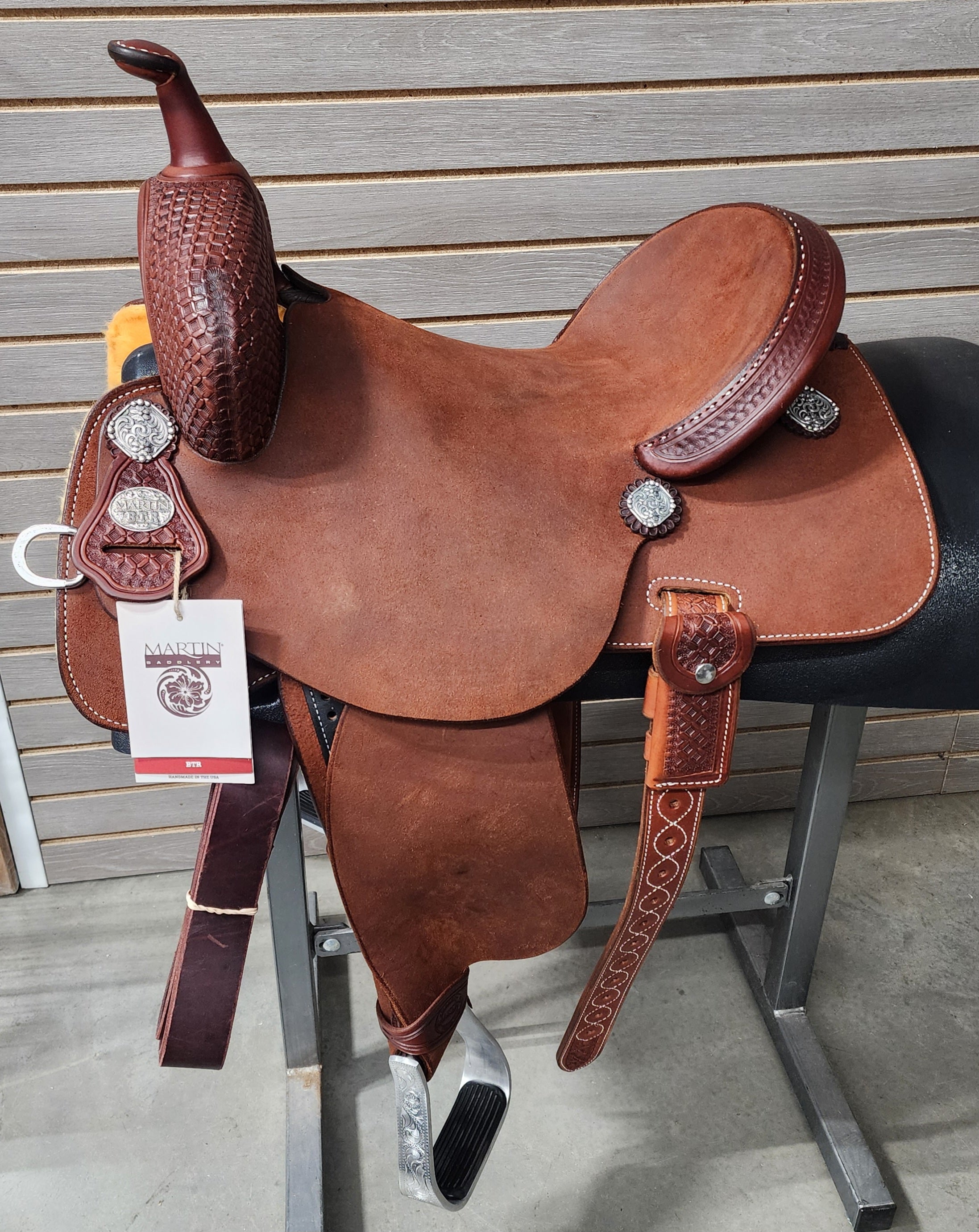 Martin BTR 15" Barrel Saddle 10515 Leanin' Pole Arena