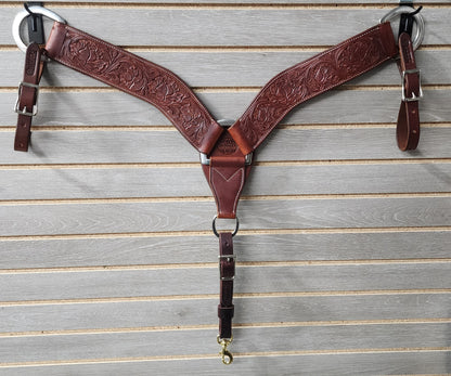 Martin Breastcollar Chestnut Rose - 2.75"