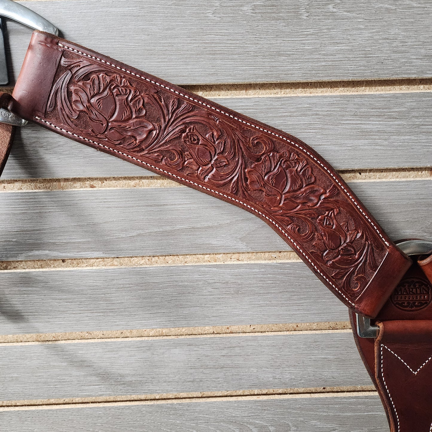 Martin Breastcollar Chestnut Rose - 2.75"