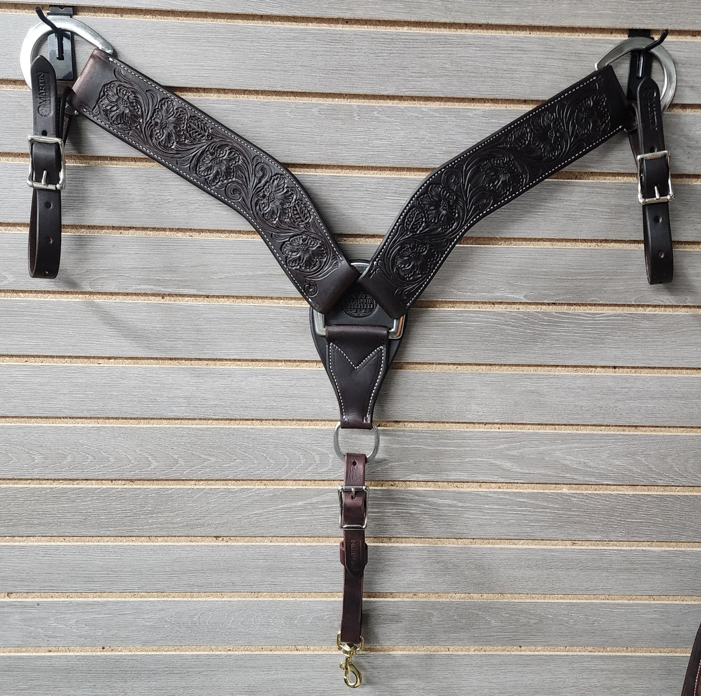 Martin Breastcollar Chocolate Prairie Flower - 2.75"