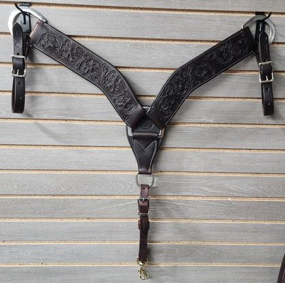 Martin Breastcollar Chocolate Prairie Flower - 2.75"