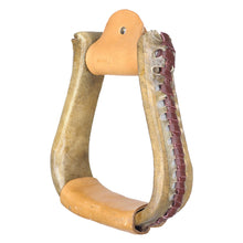Load image into Gallery viewer, Oxbow Tack Slim Line Rawhide Bell Bottom Stirrups
