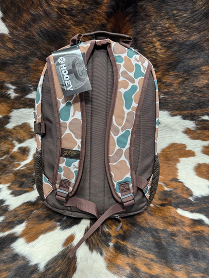 Hooey Rockstar Brown & Green Camo w/ Animals Backpack