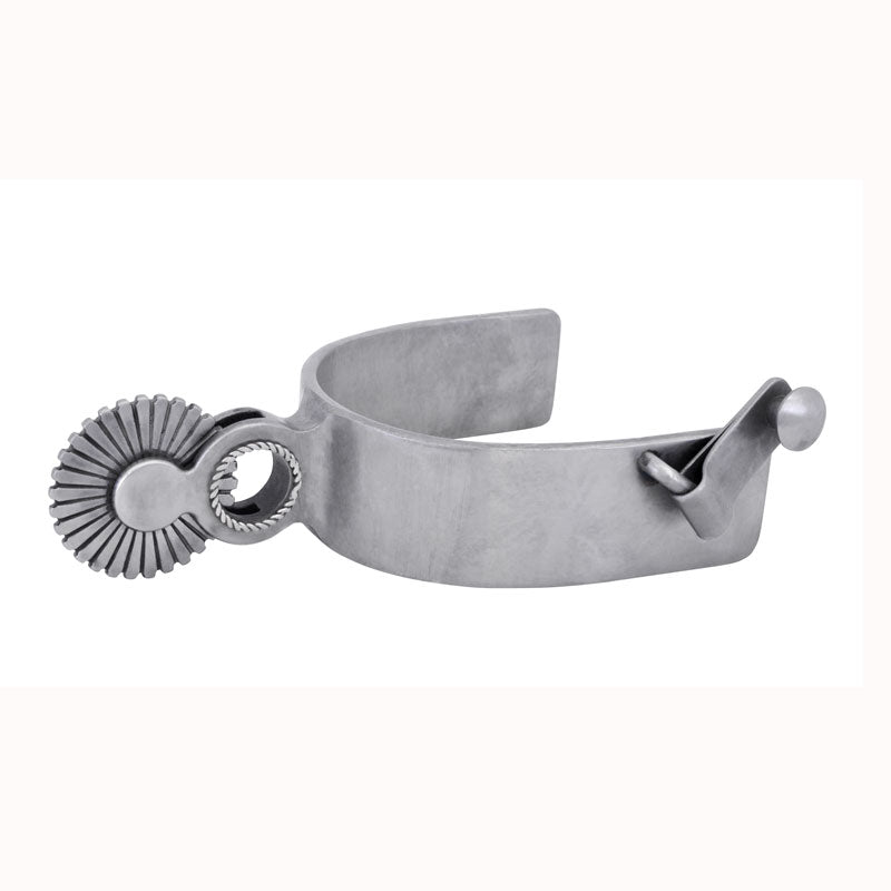 CST Brushed Steel Chihuahua Style Men's Spurs