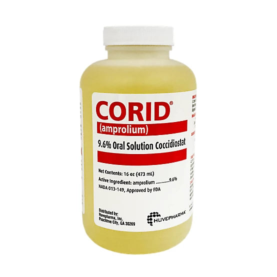 Corid 9.6% Oral Solution (Amprolium) - 16oz