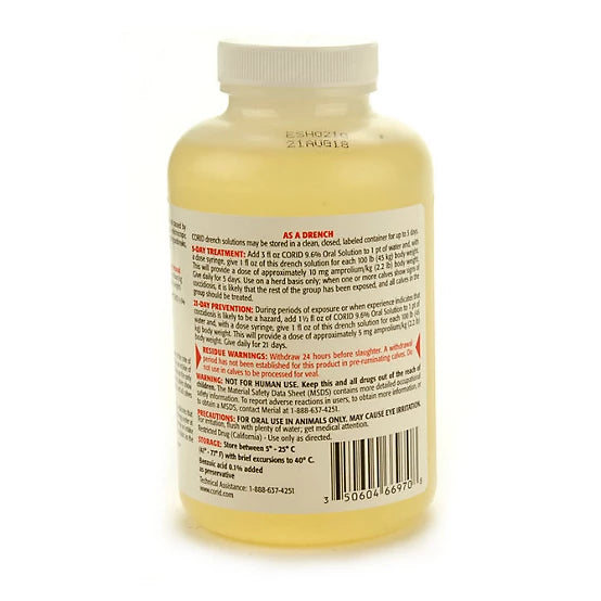 Corid 9.6% Oral Solution (Amprolium) - 16oz