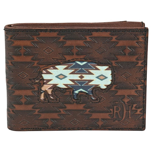 Red Dirt Hat Co. Men's Southwest Buffalo Bifold Wallet