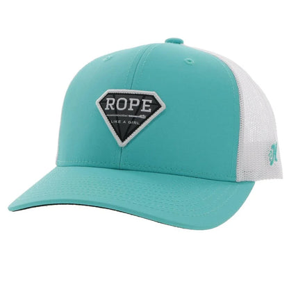 Hooey Youth RLAG Turquoise/White Hat