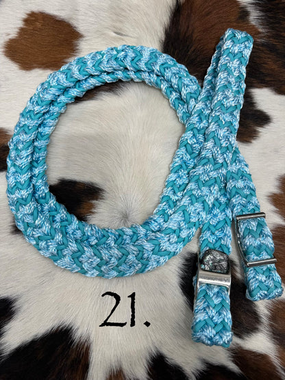 Gale Beebe 9 Strand Barrel Rein
