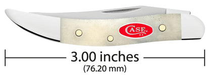 Case Smooth Natural Bone Small Texas Toothpick Knife