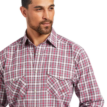 $25: Ariat Men’s Pro Series Rose Bud Plaid Judson Western Shirt Sale Men’s Western