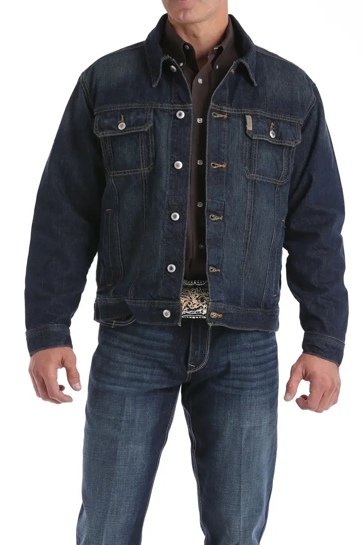 $25: Cinch Men’s Dark Stonewash Denim Jacket XSmall Sale Men’s Jacket