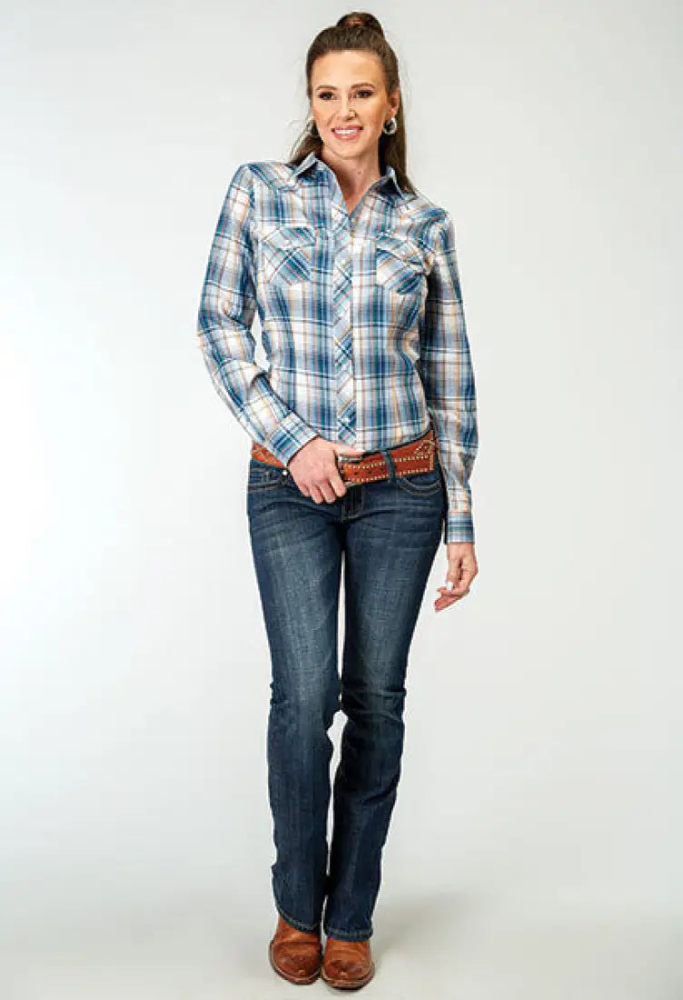 Roper Women’s Multi Madras Plaid Western Shirt Sale Women’s Western